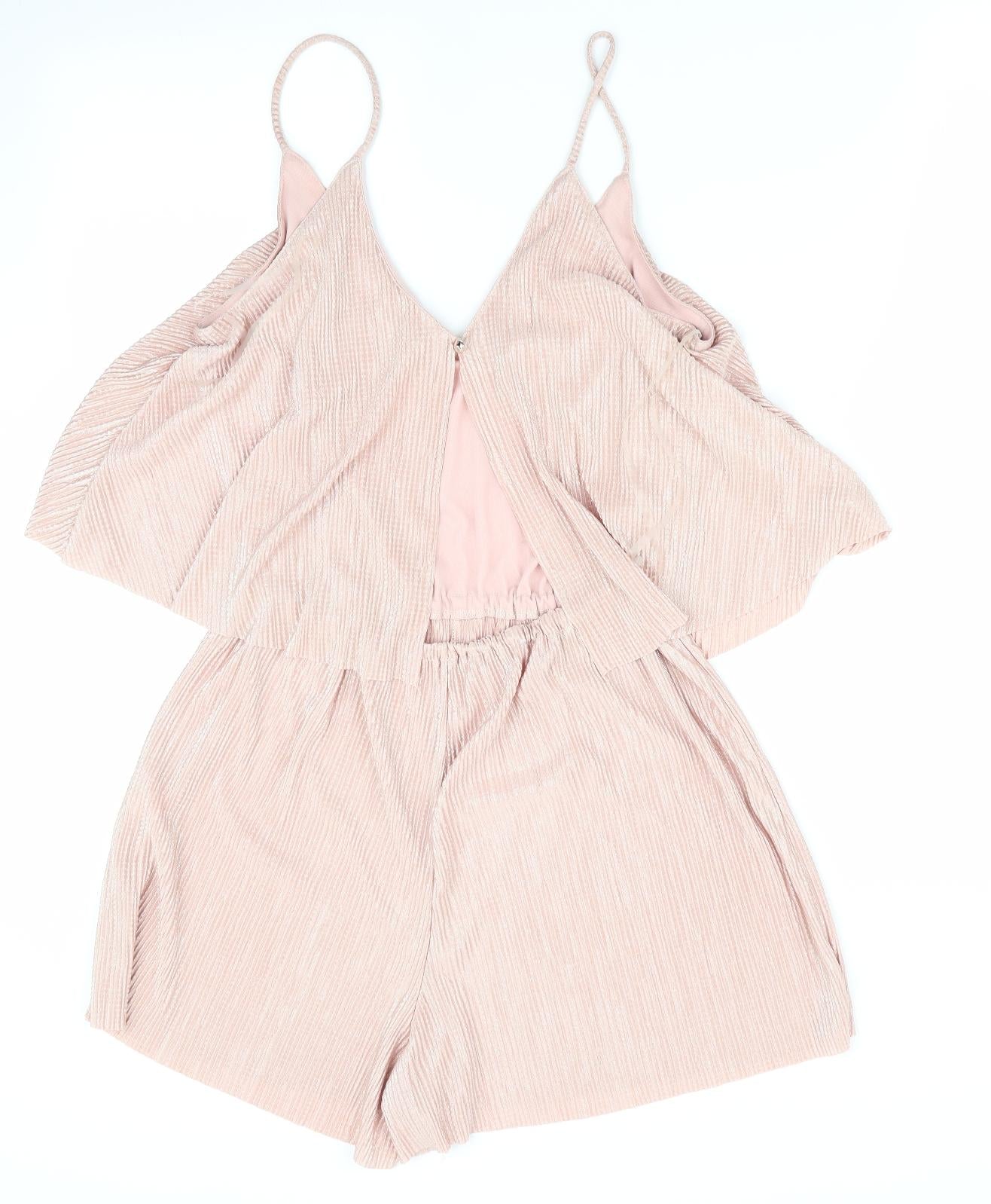 Atmosphere Womens Pink   Playsuit One-Piece Size 10 L3 in - Subtle shimmer effect  Peach