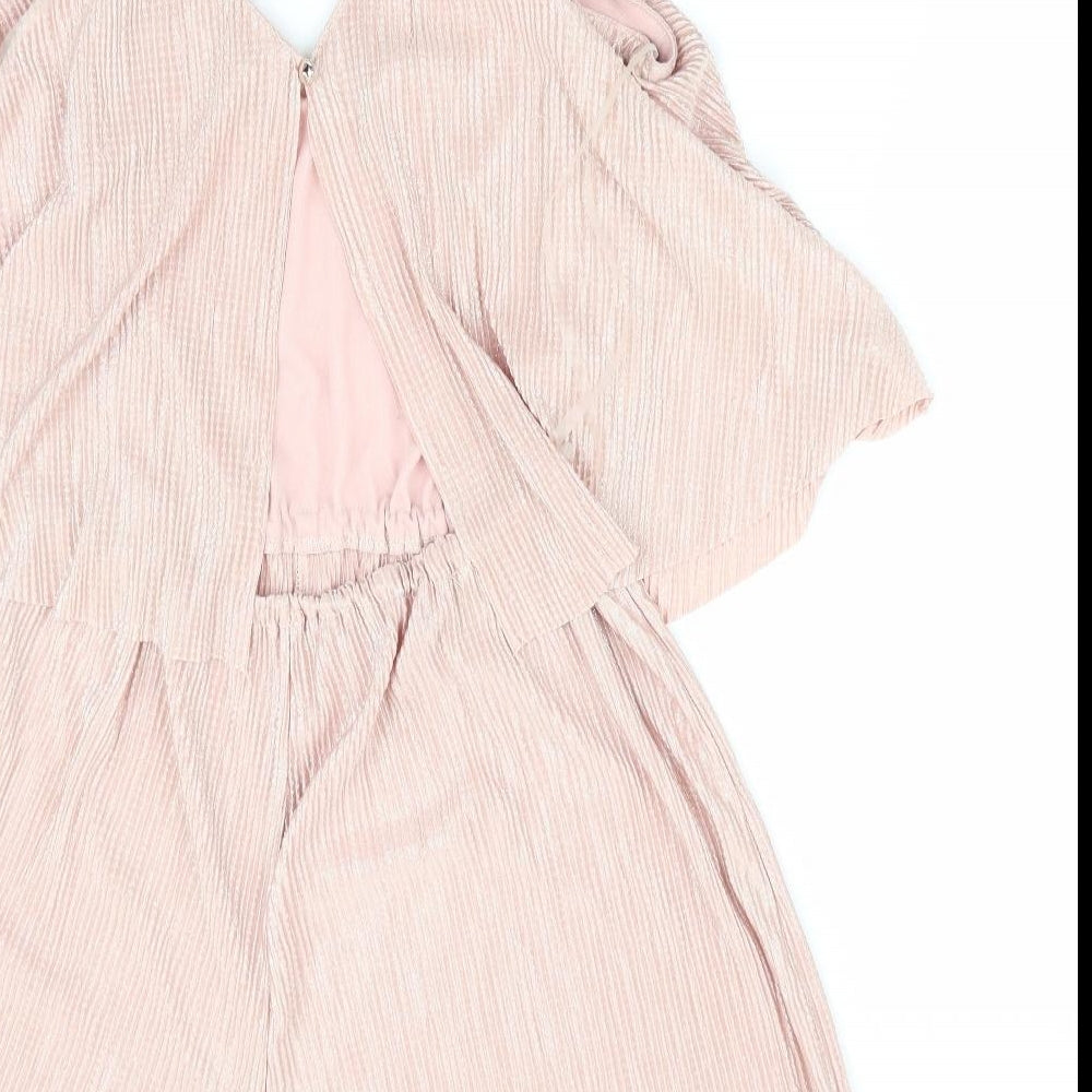Atmosphere Womens Pink   Playsuit One-Piece Size 10 L3 in - Subtle shimmer effect  Peach