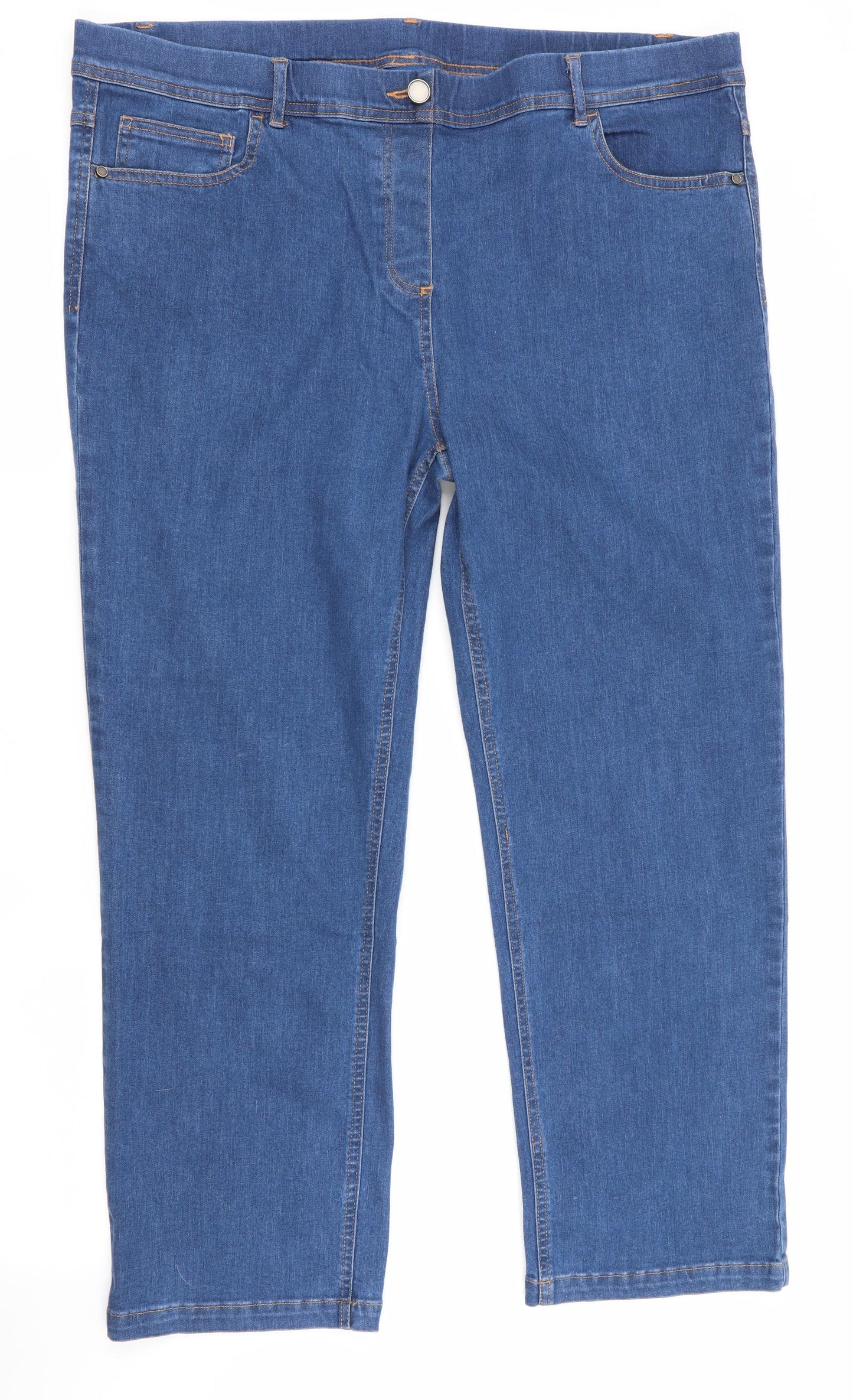 Cotton Traders Womens Blue   Jegging Jeans Size 20 L27 in