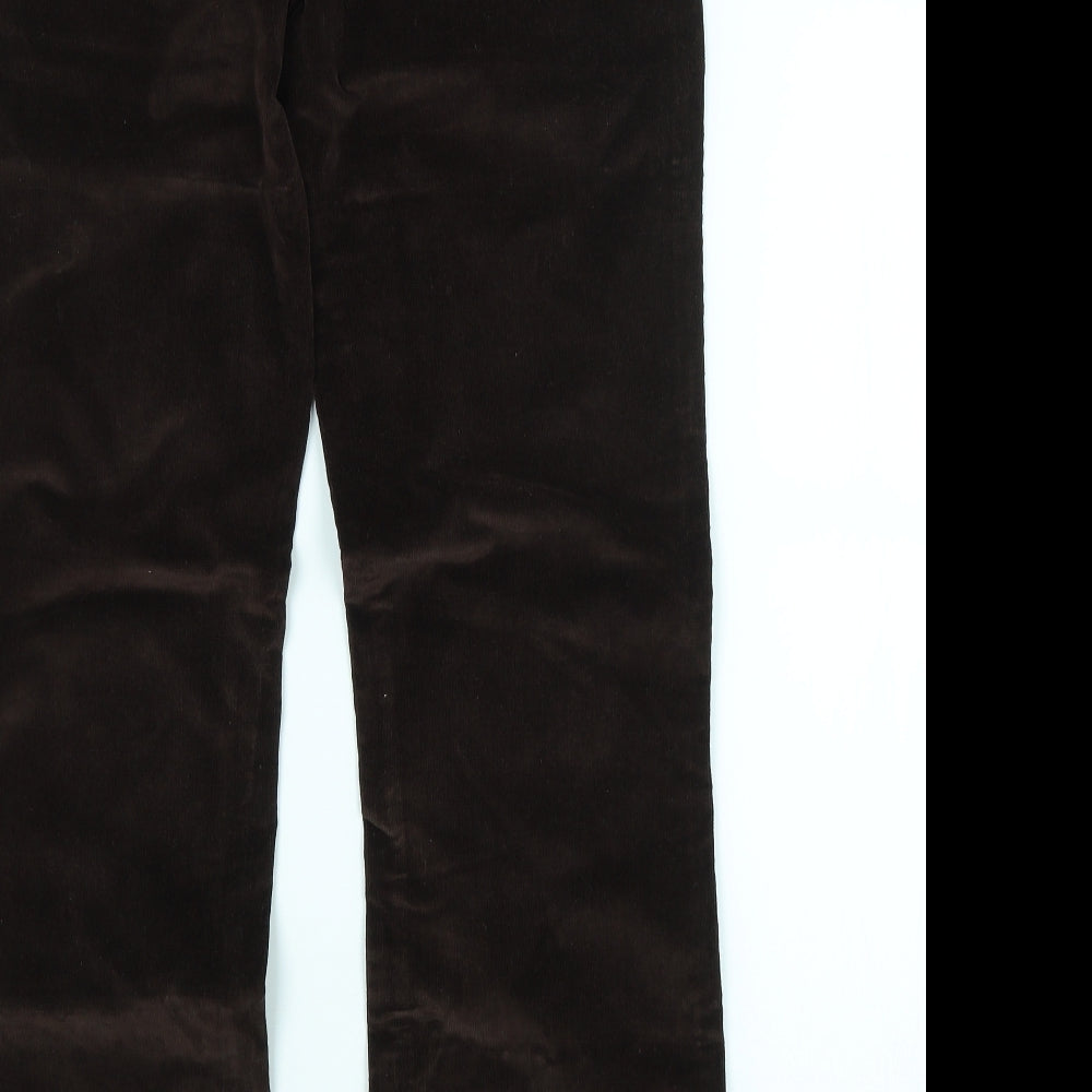 TU Womens Brown   Chino Trousers Size 14 L31 in