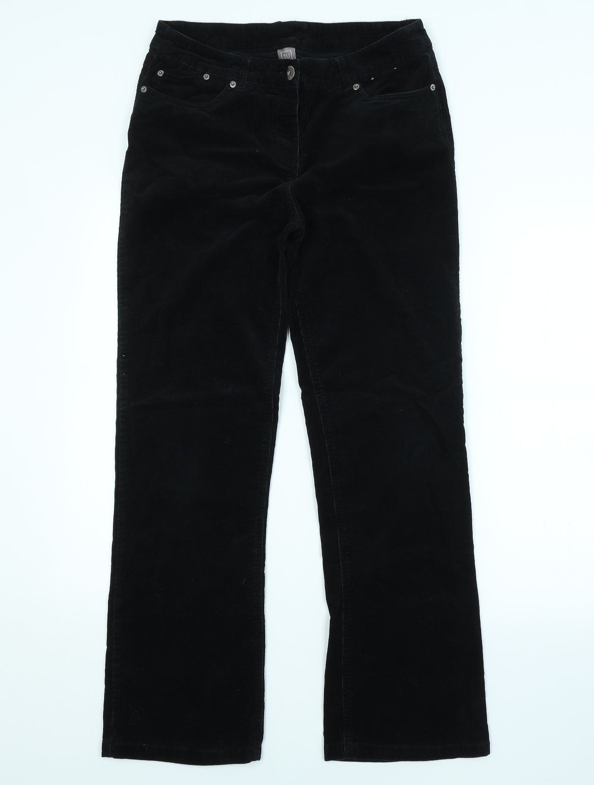 TU Womens Black   Chino Trousers Size 12 L29 in
