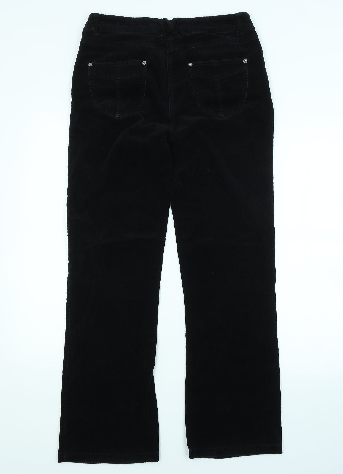 TU Womens Black   Chino Trousers Size 12 L29 in