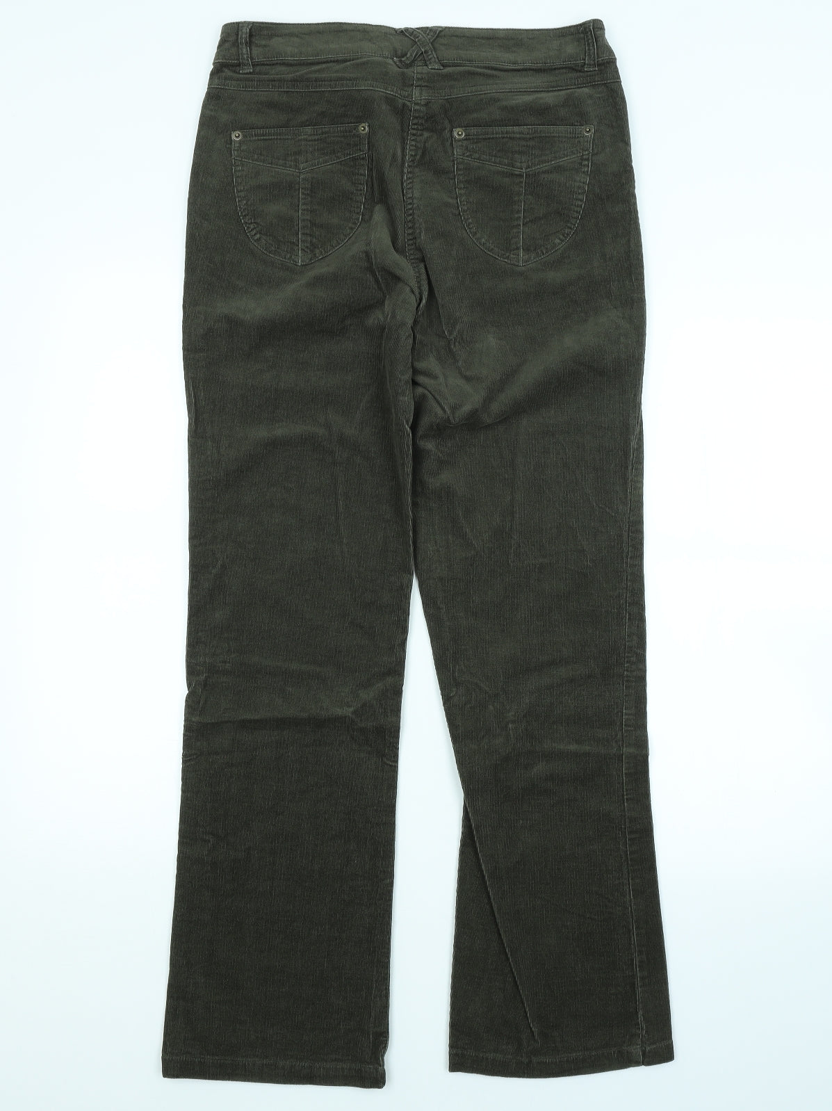TU Womens Green   Chino Trousers Size 12 L30 in