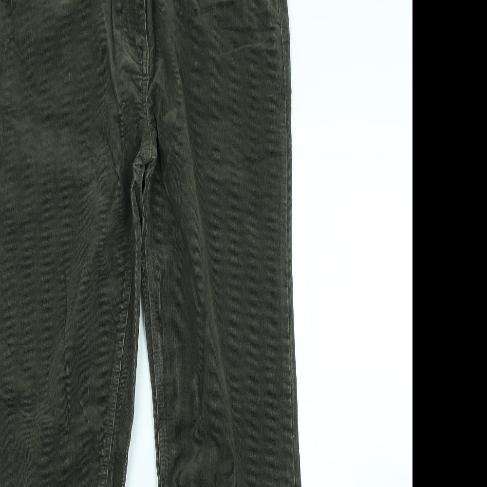 TU Womens Green   Chino Trousers Size 12 L30 in