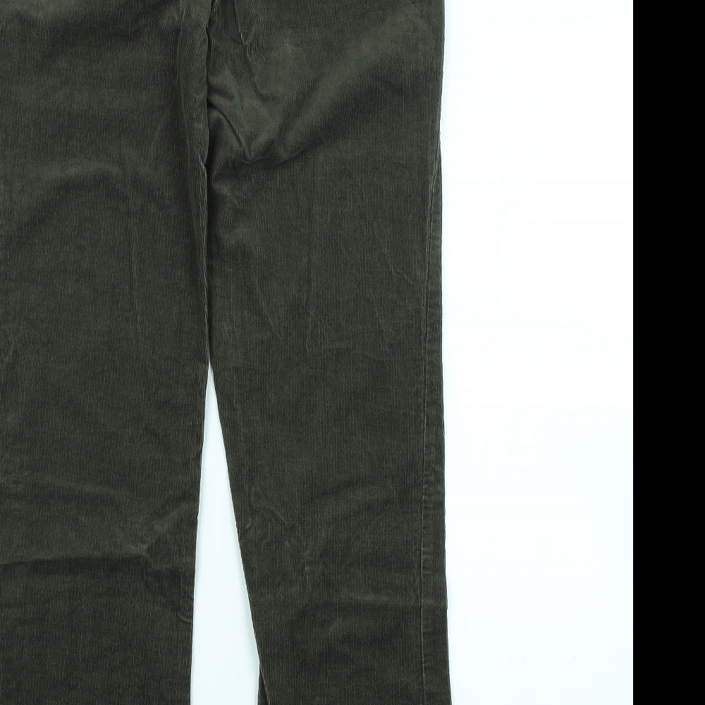 TU Womens Green   Chino Trousers Size 12 L30 in
