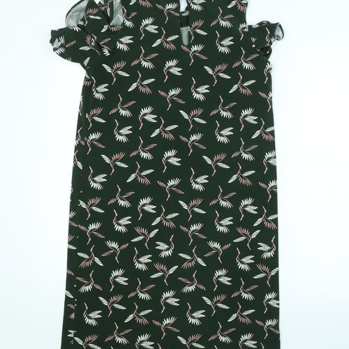 NEXT Womens Grey Floral  Pencil Dress  Size 8