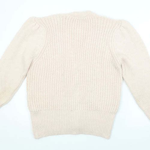 Lipsy Womens Pink Striped  Cardigan Jumper Size 12