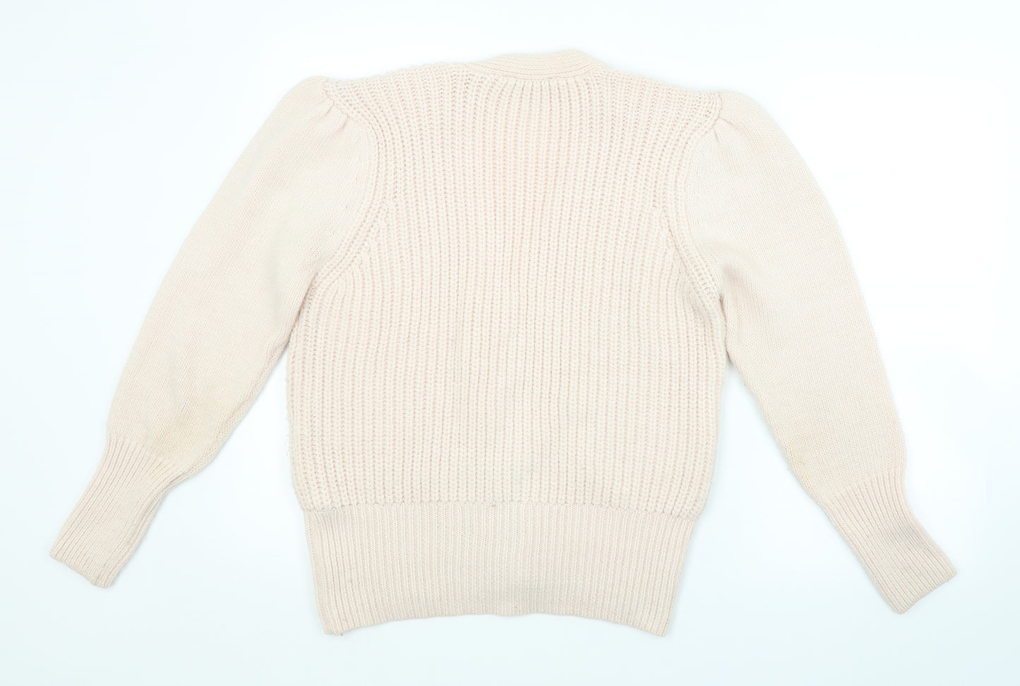 Lipsy Womens Pink Striped  Cardigan Jumper Size 12