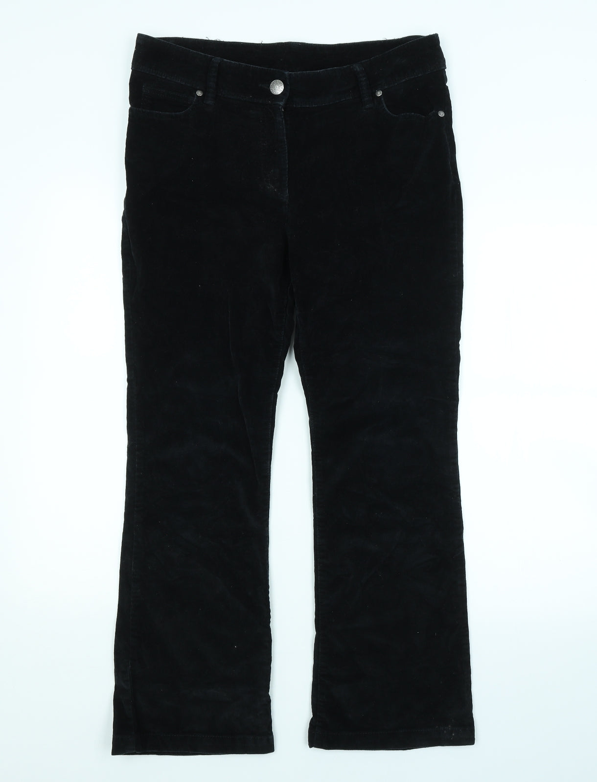 TU Womens Black   Chino Trousers Size 12 L29 in