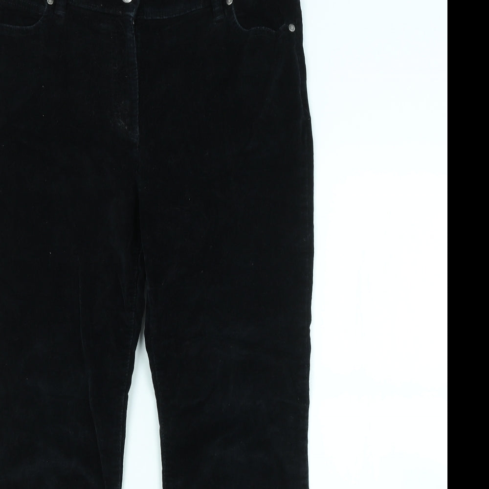 TU Womens Black   Chino Trousers Size 12 L29 in