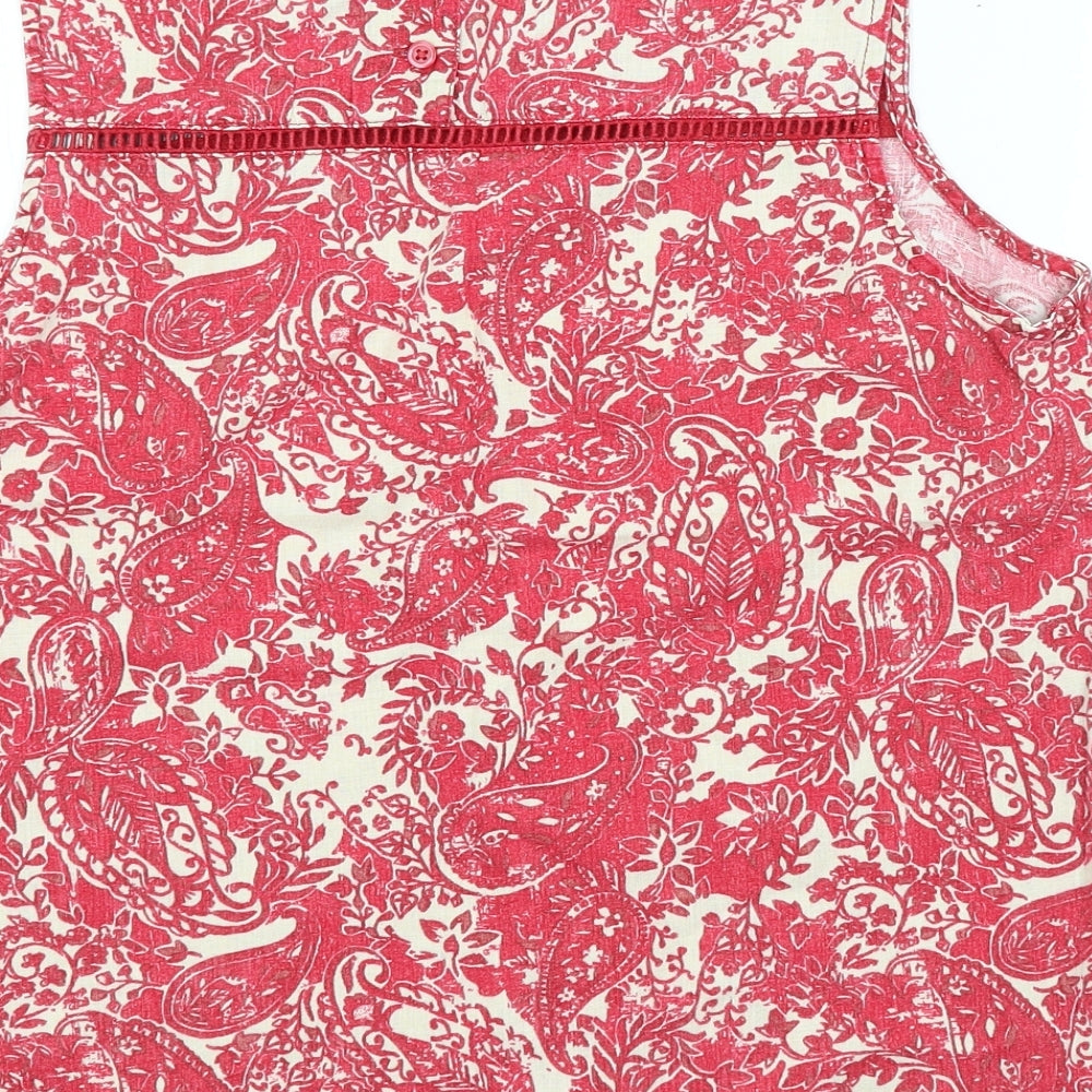 NEXT Womens Pink Paisley  Basic Blouse Size 12