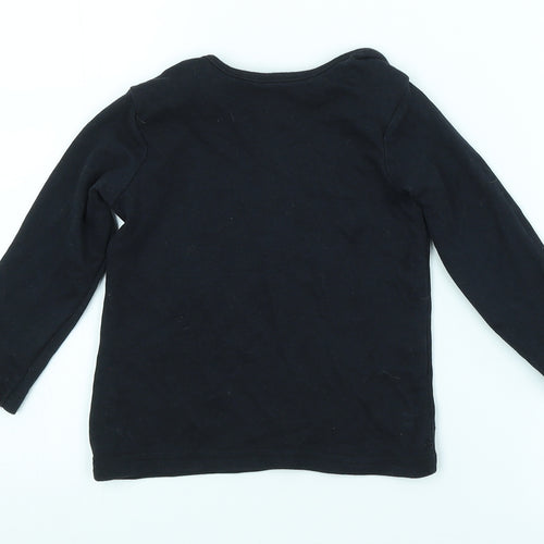 George Baby Black   Basic T-Shirt Size 18-24 Months  - COSY