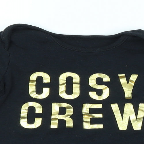 George Baby Black   Basic T-Shirt Size 18-24 Months  - COSY
