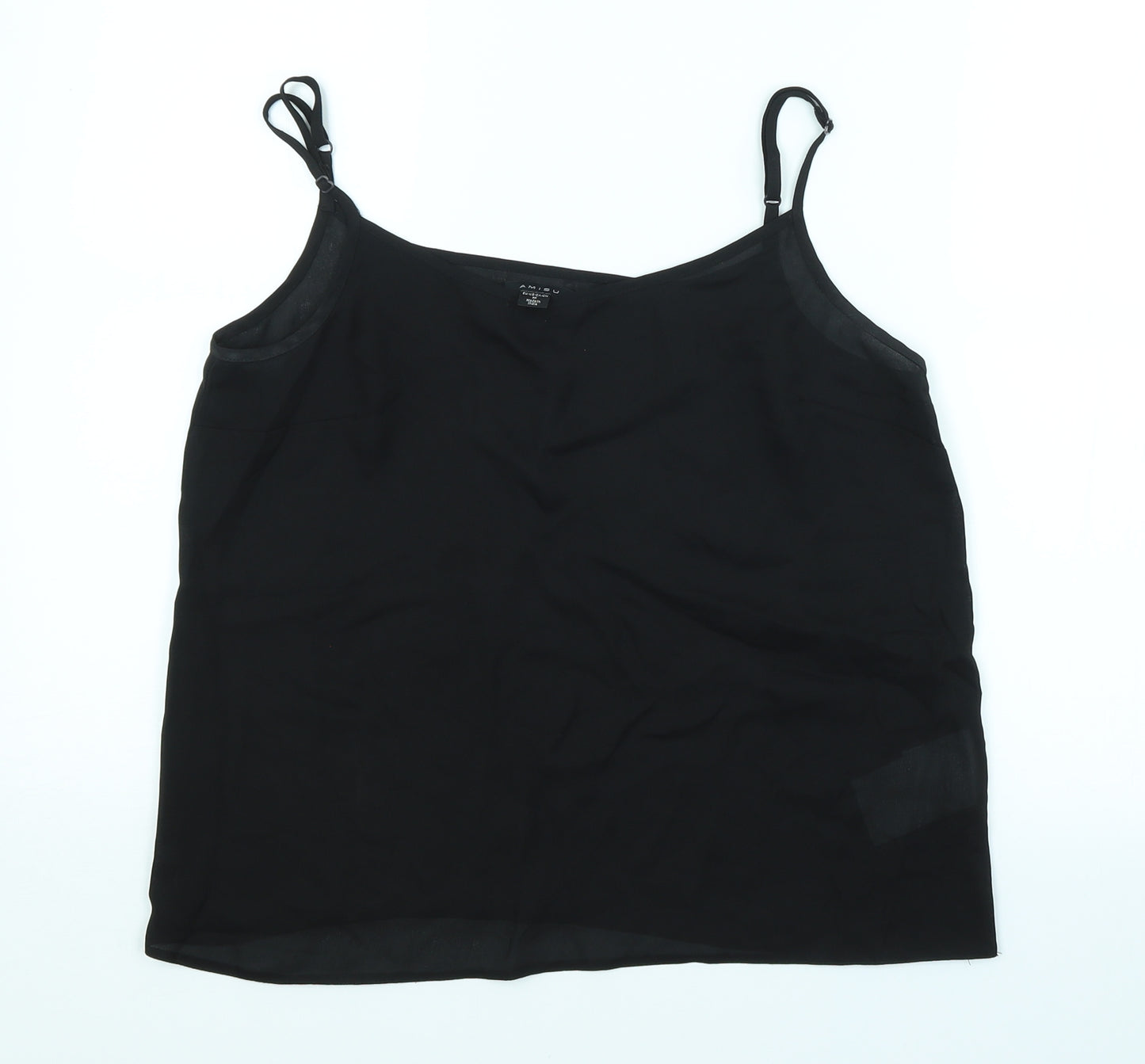 Amisu Womens Black   Basic Tank Size M