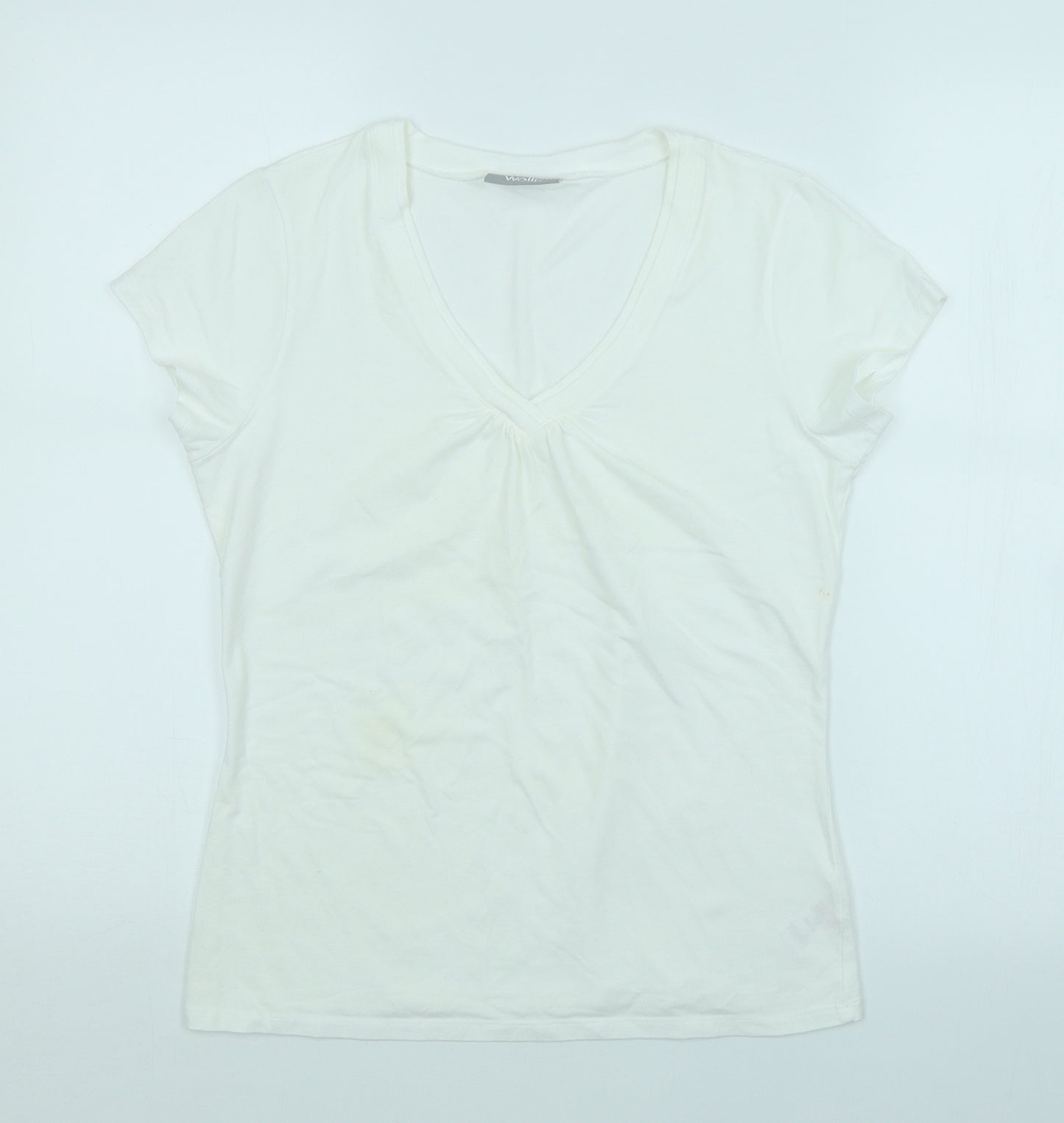 Wallis Womens White   Basic T-Shirt Size 12