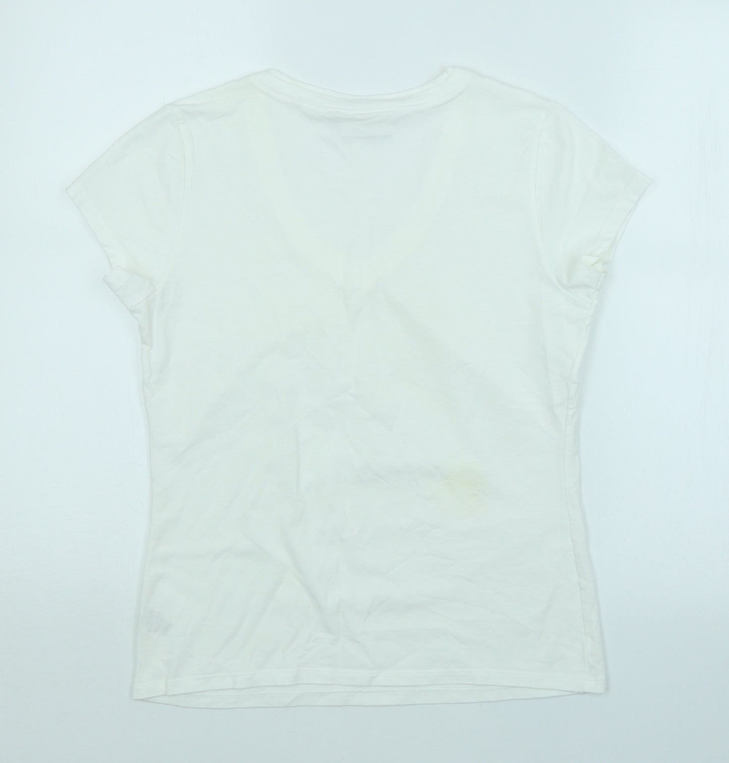 Wallis Womens White   Basic T-Shirt Size 12