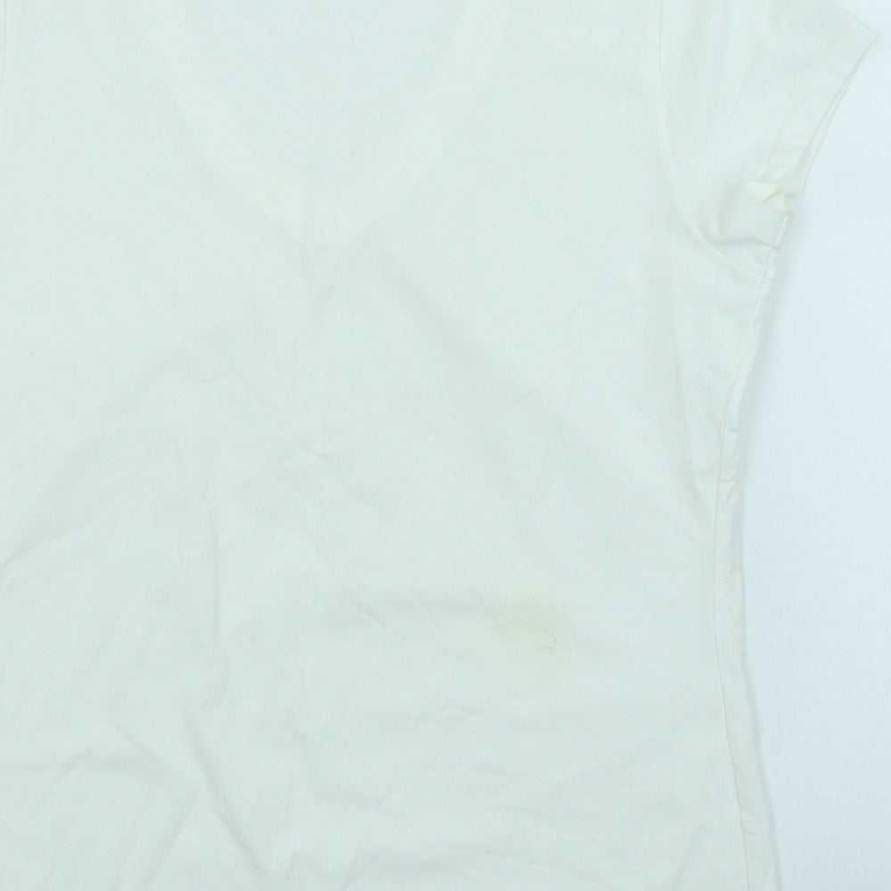 Wallis Womens White   Basic T-Shirt Size 12