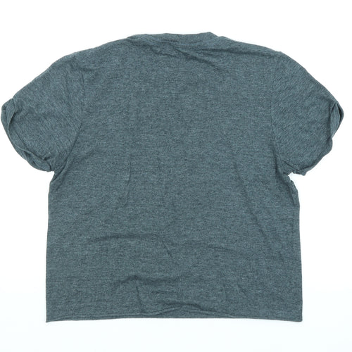 Miss Selfridge Womens Grey   Cropped T-Shirt Size S