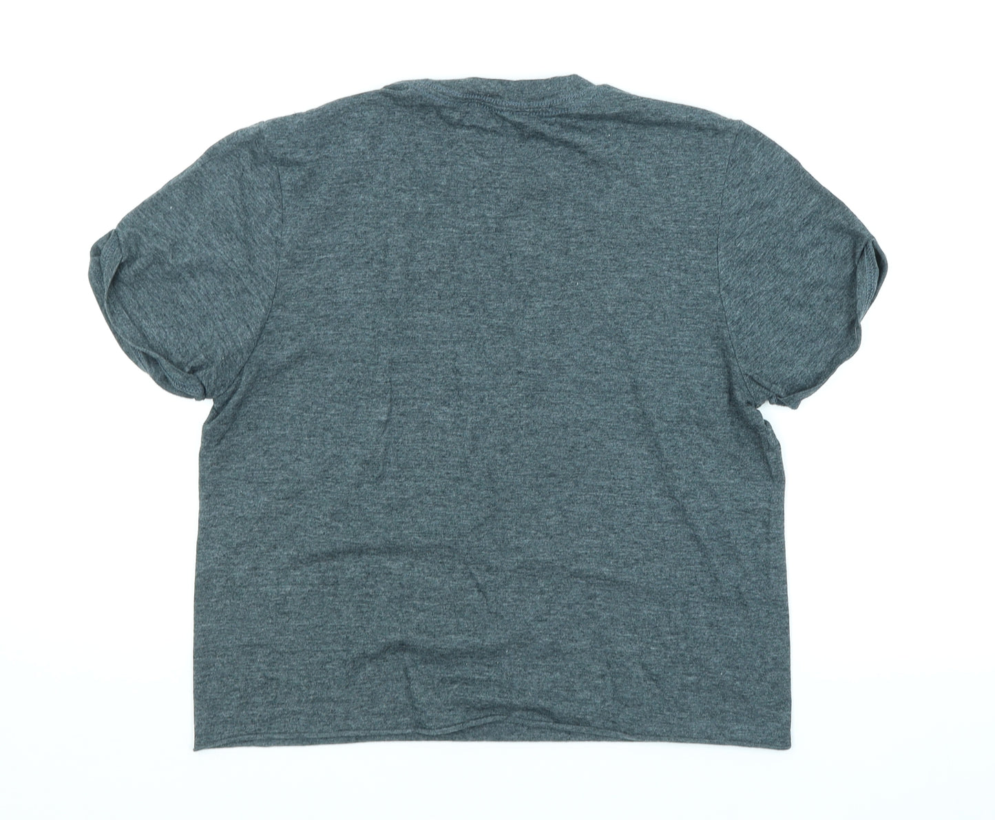 Miss Selfridge Womens Grey   Cropped T-Shirt Size S