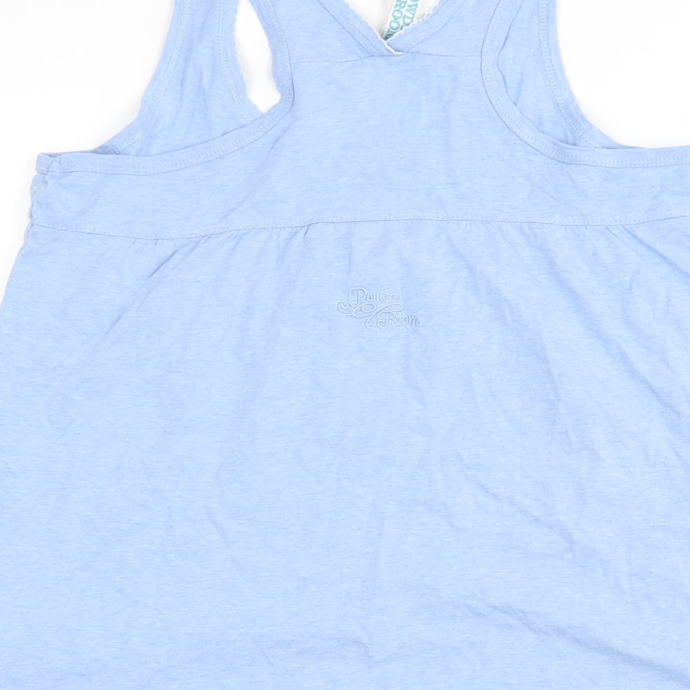 Powder Room Womens Blue   Basic Tank Size M