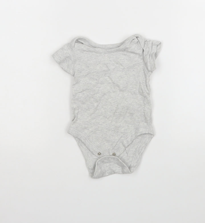 M&S Baby Grey Leotard One-Piece Size 0-3 Months