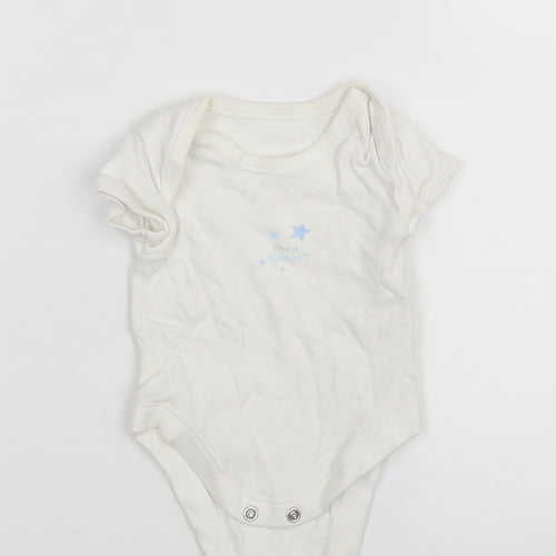 Matalan Boys White   Leotard One-Piece Size Newborn