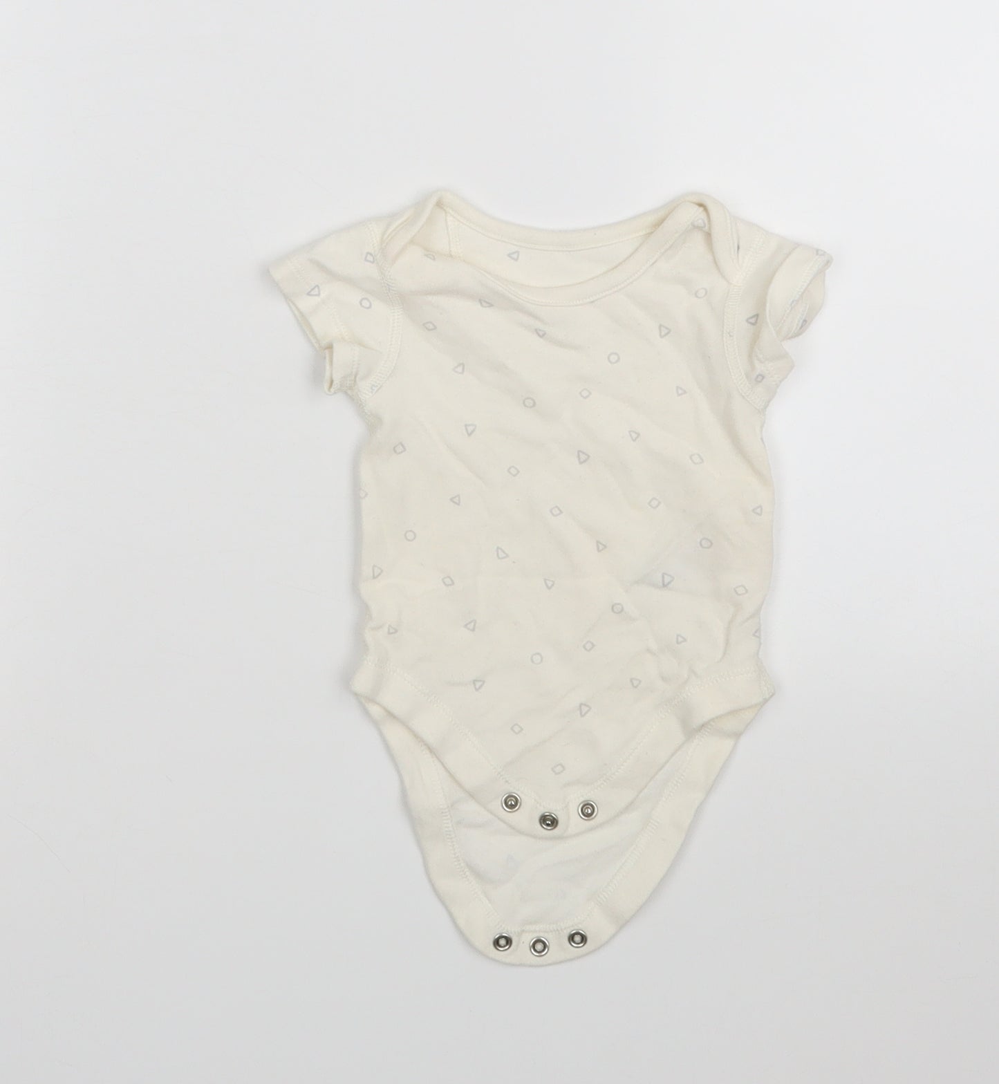 M&S Baby Ivory Polka Dot  Leotard One-Piece Size 0-3 Months