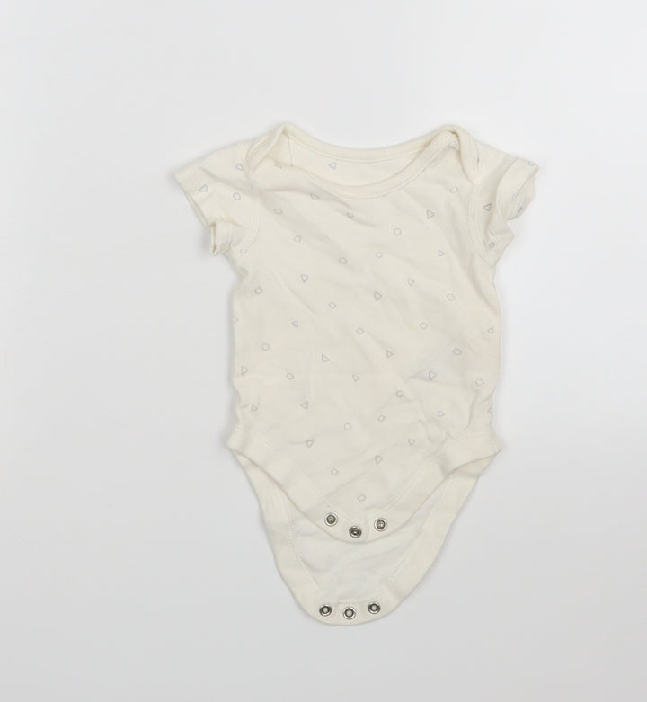 M&S Baby Ivory Polka Dot  Leotard One-Piece Size 0-3 Months
