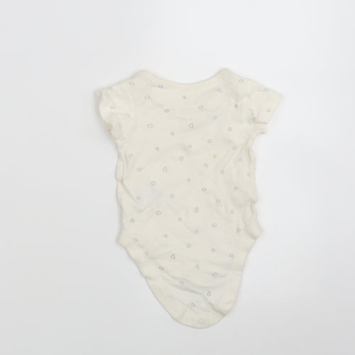 M&S Baby Ivory Polka Dot  Leotard One-Piece Size 0-3 Months