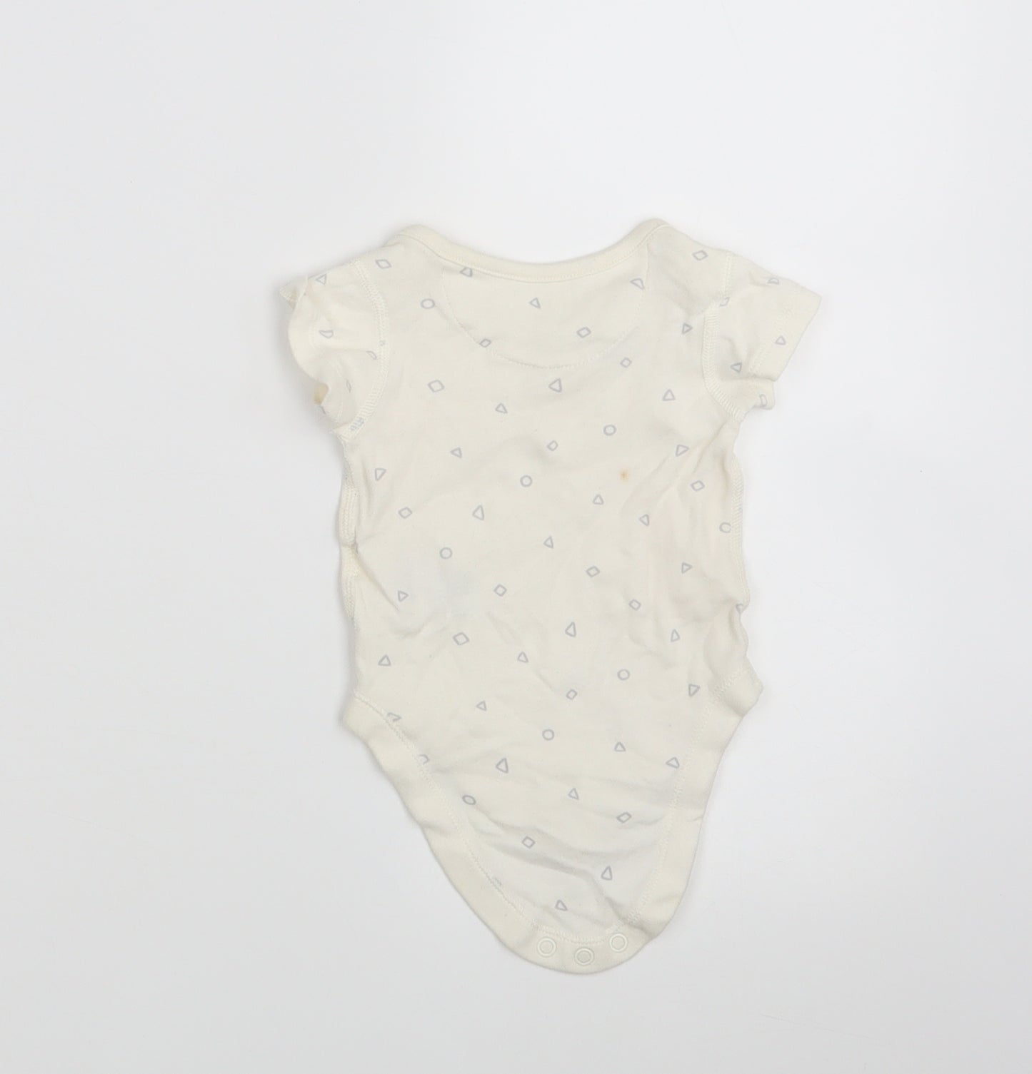 M&S Baby Ivory Polka Dot  Leotard One-Piece Size 0-3 Months