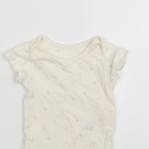 M&S Baby Ivory Polka Dot  Leotard One-Piece Size 0-3 Months