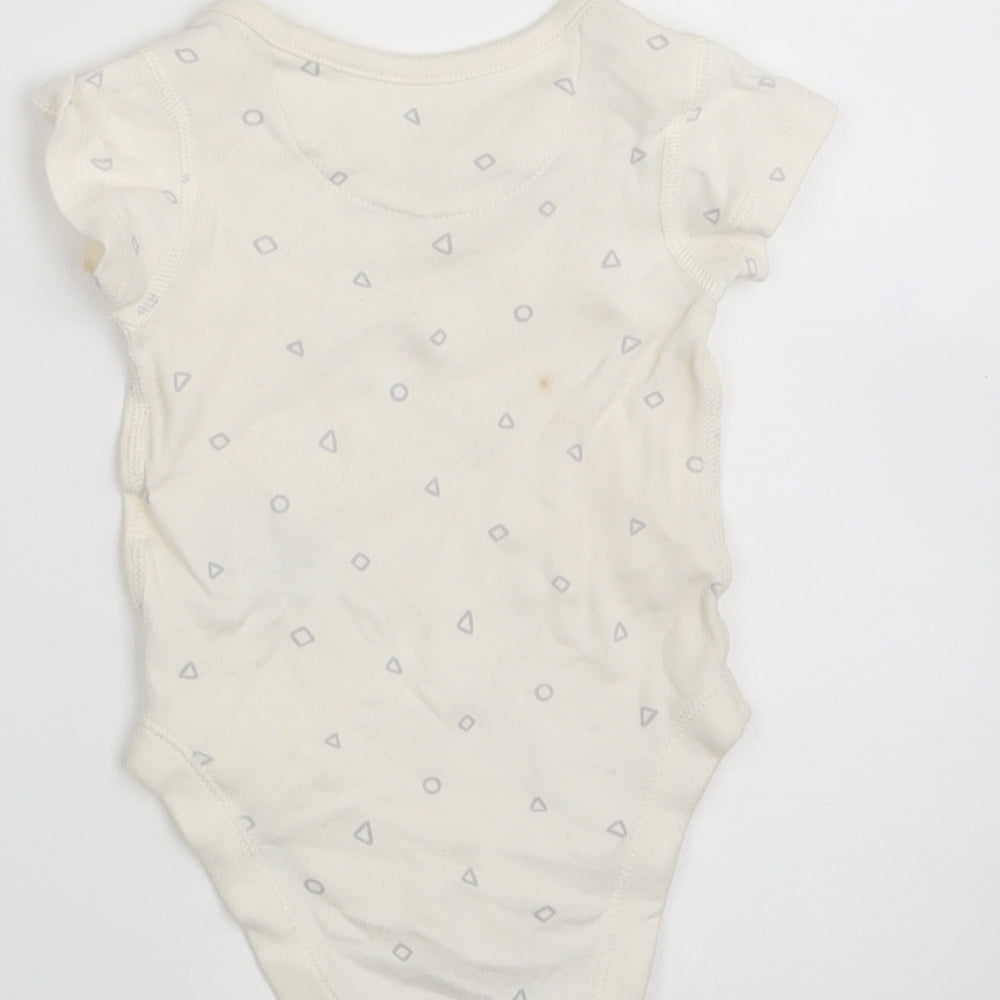 M&S Baby Ivory Polka Dot  Leotard One-Piece Size 0-3 Months