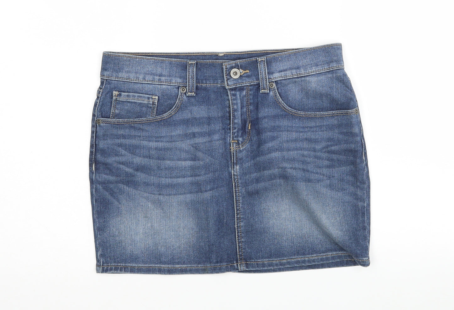 Denizen Womens Blue   Mini Skirt Size 32 in
