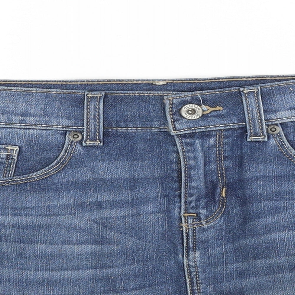 Denizen Womens Blue   Mini Skirt Size 32 in