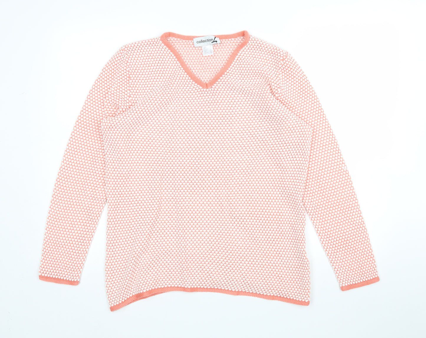 Collection L Womens Multicoloured Polka Dot  Pullover Jumper Size 16