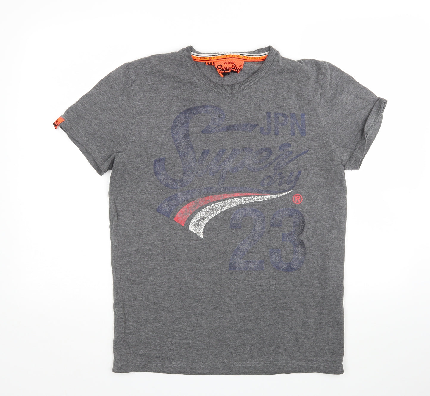 Superdry Mens Grey    T-Shirt Size M