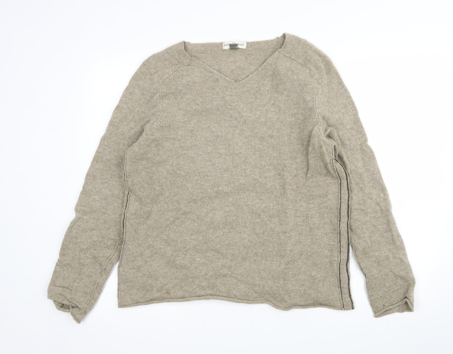 White Stuff Womens Brown   Pullover Jumper Size L