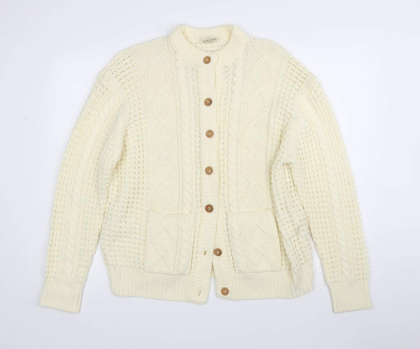Preworn Womens Beige   Cardigan Jumper Size 20
