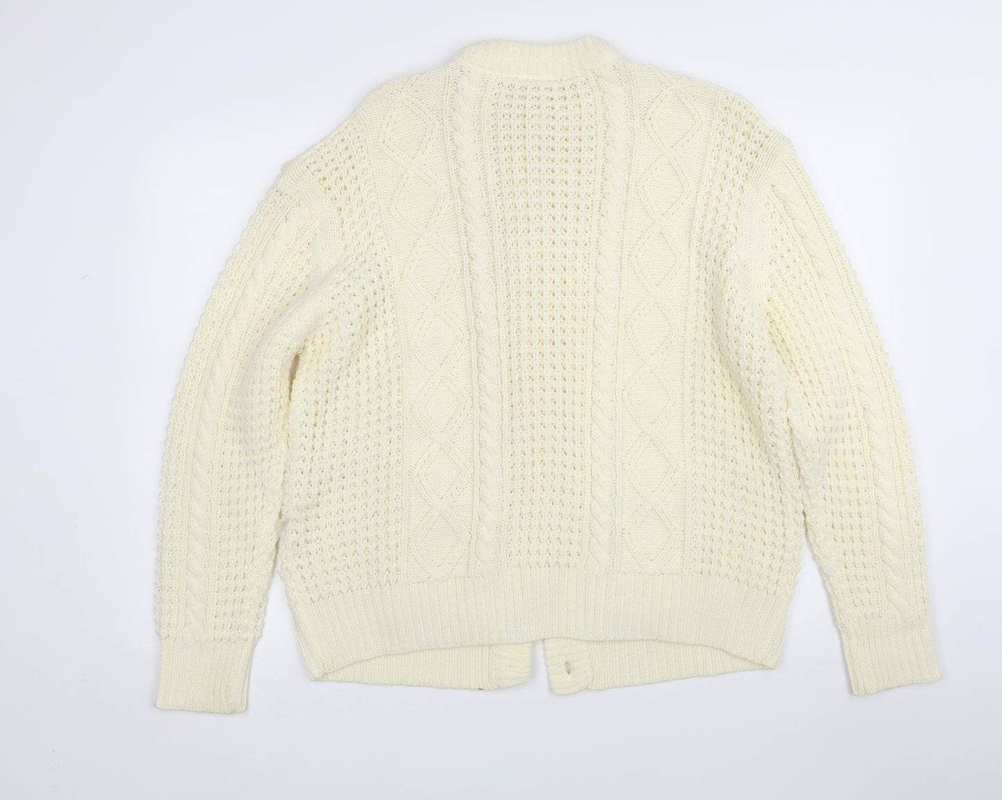 Preworn Womens Beige   Cardigan Jumper Size 20