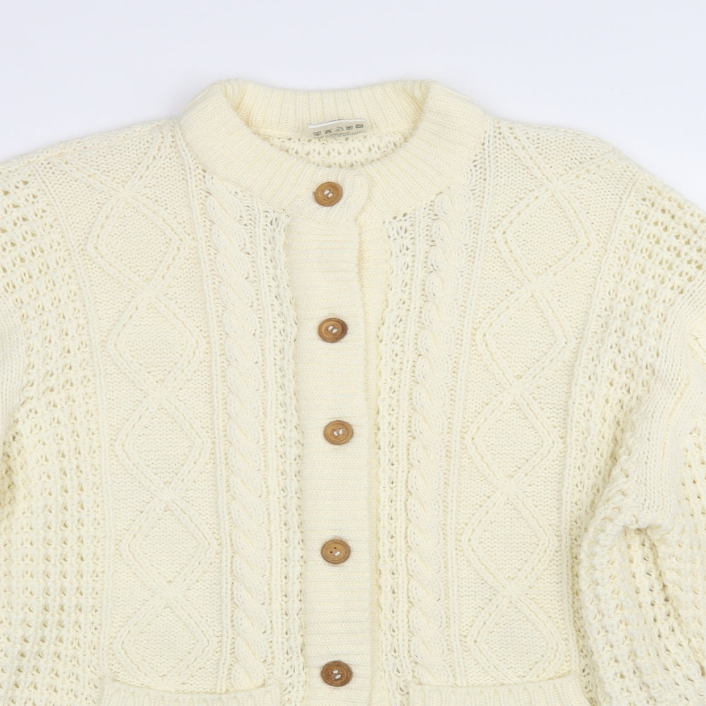 Preworn Womens Beige   Cardigan Jumper Size 20