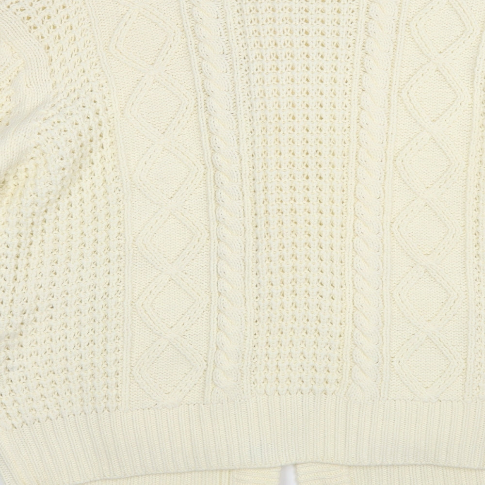 Preworn Womens Beige   Cardigan Jumper Size 20