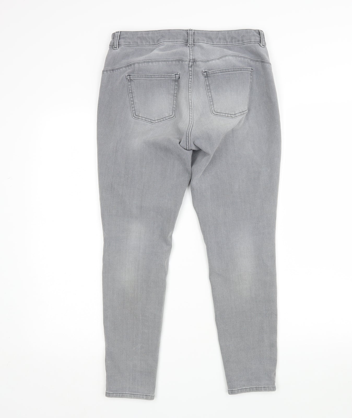 NEXT Womens Grey   Skinny Jeans Size 14 L26 in