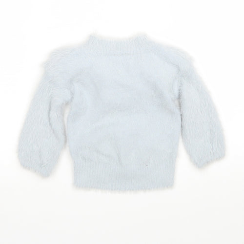 River Island Girls Blue   Pullover Jumper Size 12-18 Months
