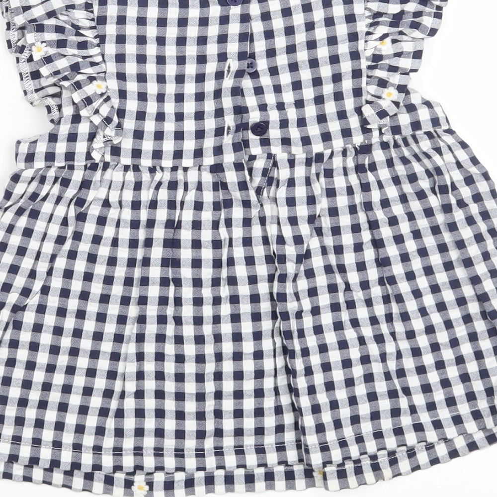 F&F Girls Multicoloured Check  A-Line  Size 12-18 Months