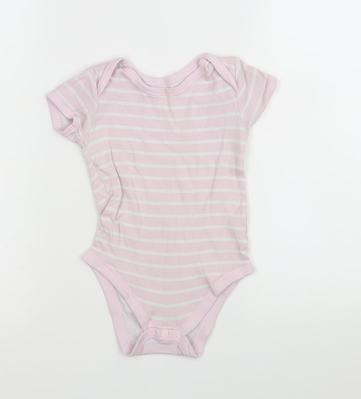 Matalan Girls Pink Striped  Leotard One-Piece Size 12-18 Months