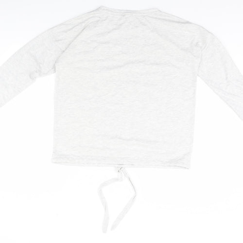 Peacocks Womens Grey Solid  Top Pyjama Top Size 10  - Weekend Vibes