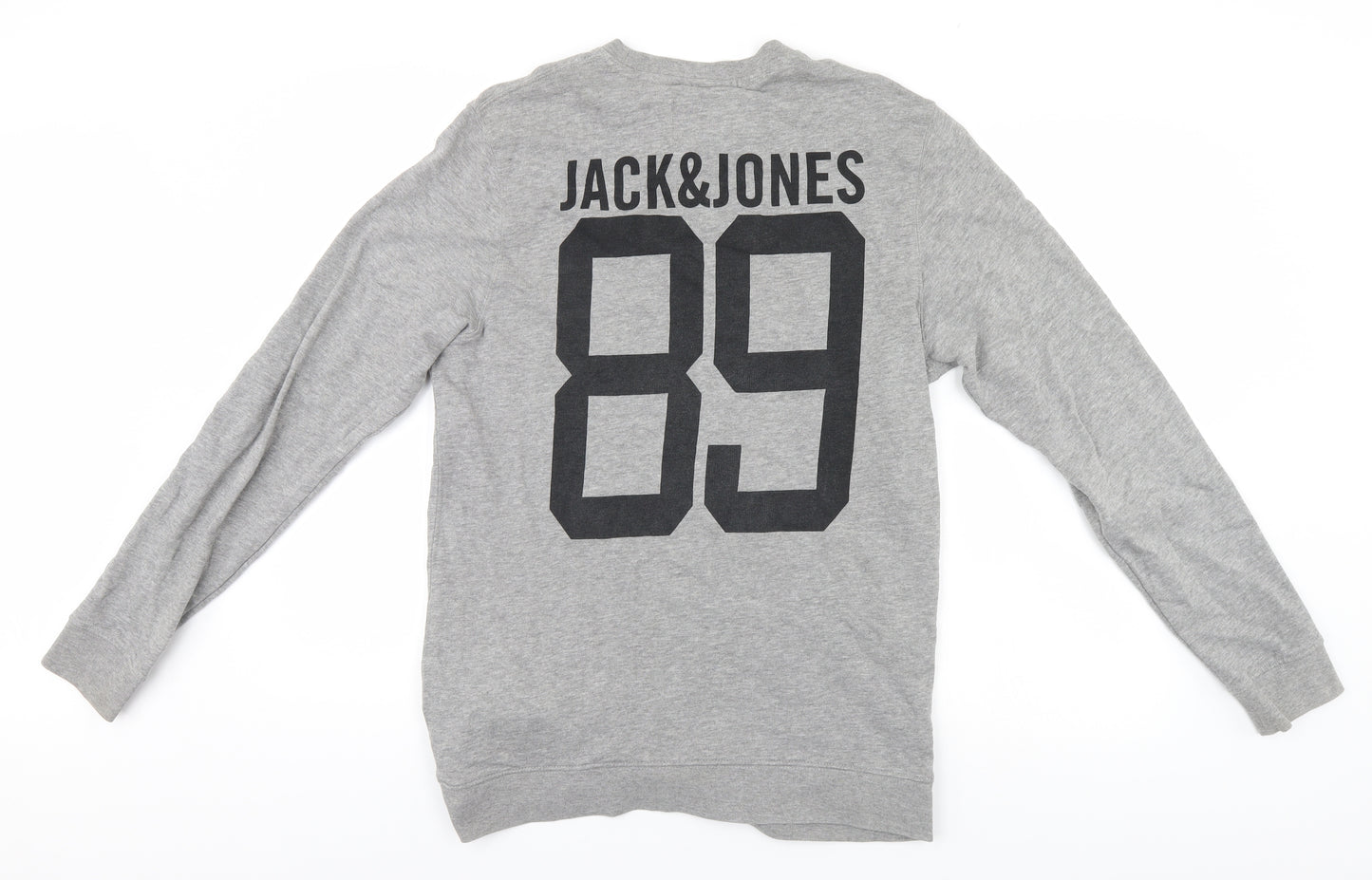 JACK & JONES Mens Grey   Pullover Jumper Size L  - 89