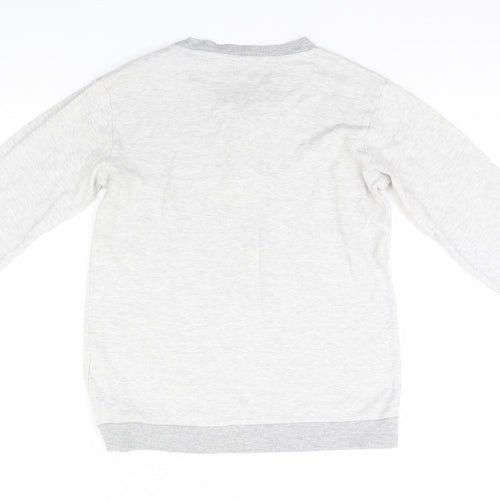 Alessandro Womens Grey Solid  Top Pyjama Top Size M