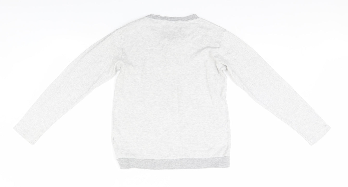 Alessandro Womens Grey Solid  Top Pyjama Top Size M