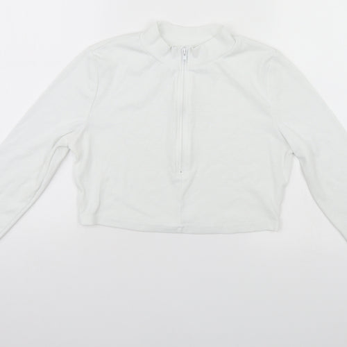 SheIn Womens White   Pullover Jumper Size 12